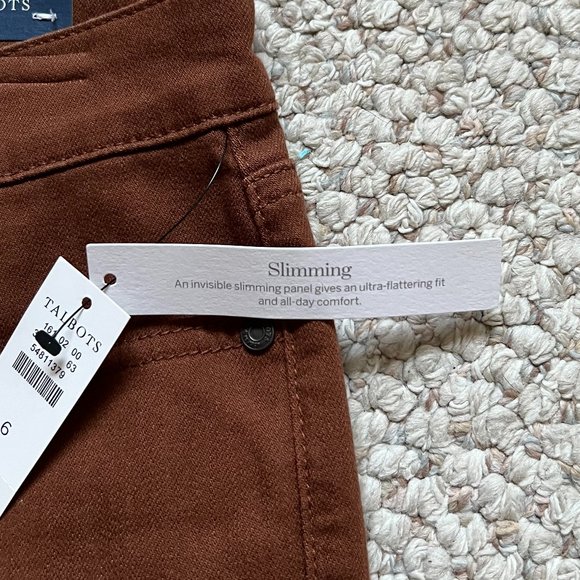 TALBOTS - Slim Ankle Jeans - Tortoise Shell -- NEW with Tag - Picture 6 of 10